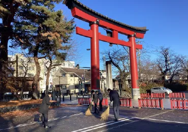 寺社の清掃活動
